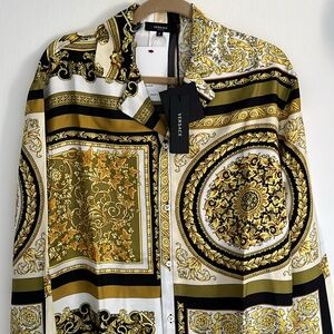 Versace Barocco Mosaic Silk Shirt